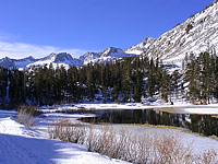 Winter below South Lake in the High Sierra